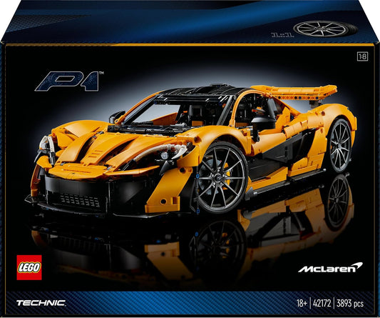LEGO Technic McLaren P1 Hypercar Set for Adults 42172 Building Blocks for 18+ Gift