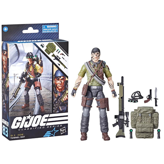 G.I. Joe Classified Series Tunnel Rat, Collectible G.I. Joe Action Figure, 83, 6 inch Action Figures for Boys & Girls, with 9 Accessories