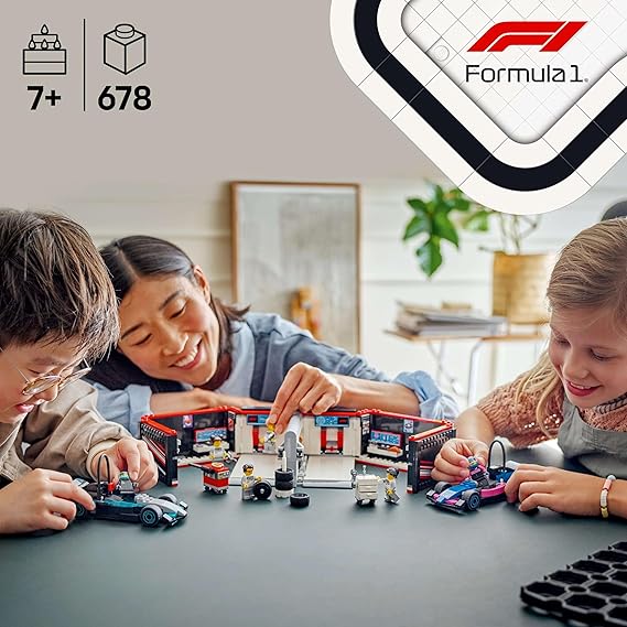 LEGO City F1 Garage & Mercedes-AMG & Alpine Cars 60444
