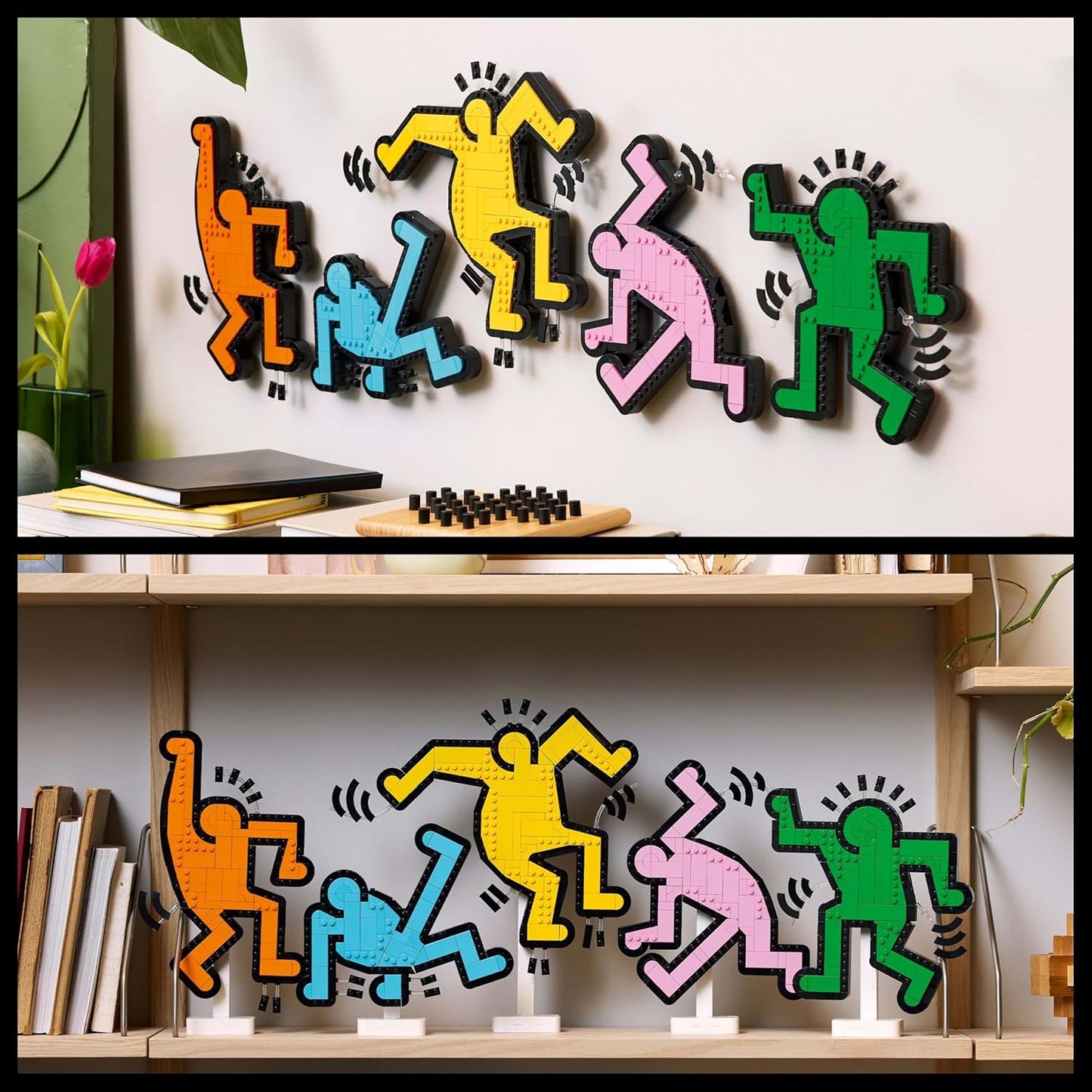 LEGO Art Keith Haring – Dancing Figures Living Room Decor 31216 Building Blocks