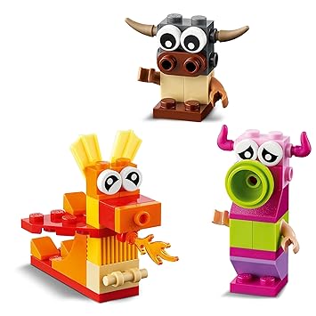 LEGO Classic Creative Monsters 11017 Building Kit with 5 Toys for Kids (140 Pcs),Multicolor