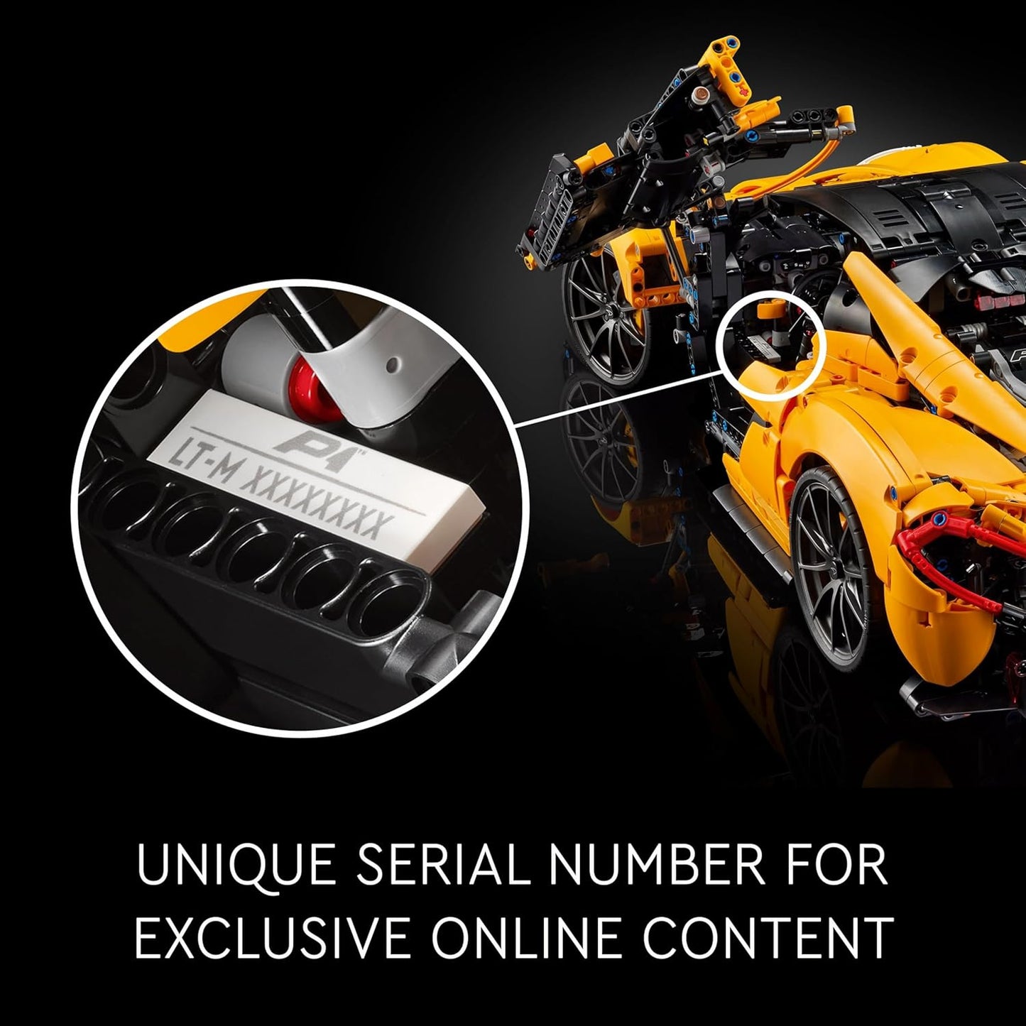 LEGO Technic McLaren P1 Hypercar Set for Adults 42172 Building Blocks for 18+ Gift