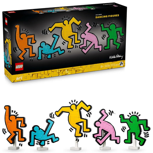 LEGO Art Keith Haring – Dancing Figures Living Room Decor 31216 Building Blocks