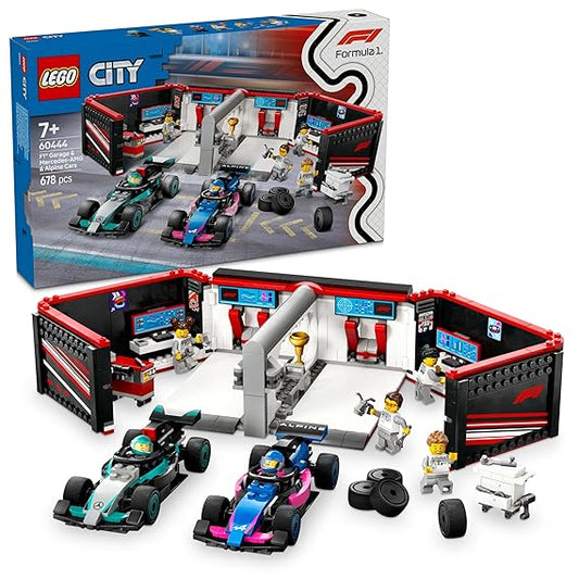 LEGO City F1 Garage & Mercedes-AMG & Alpine Cars  60444