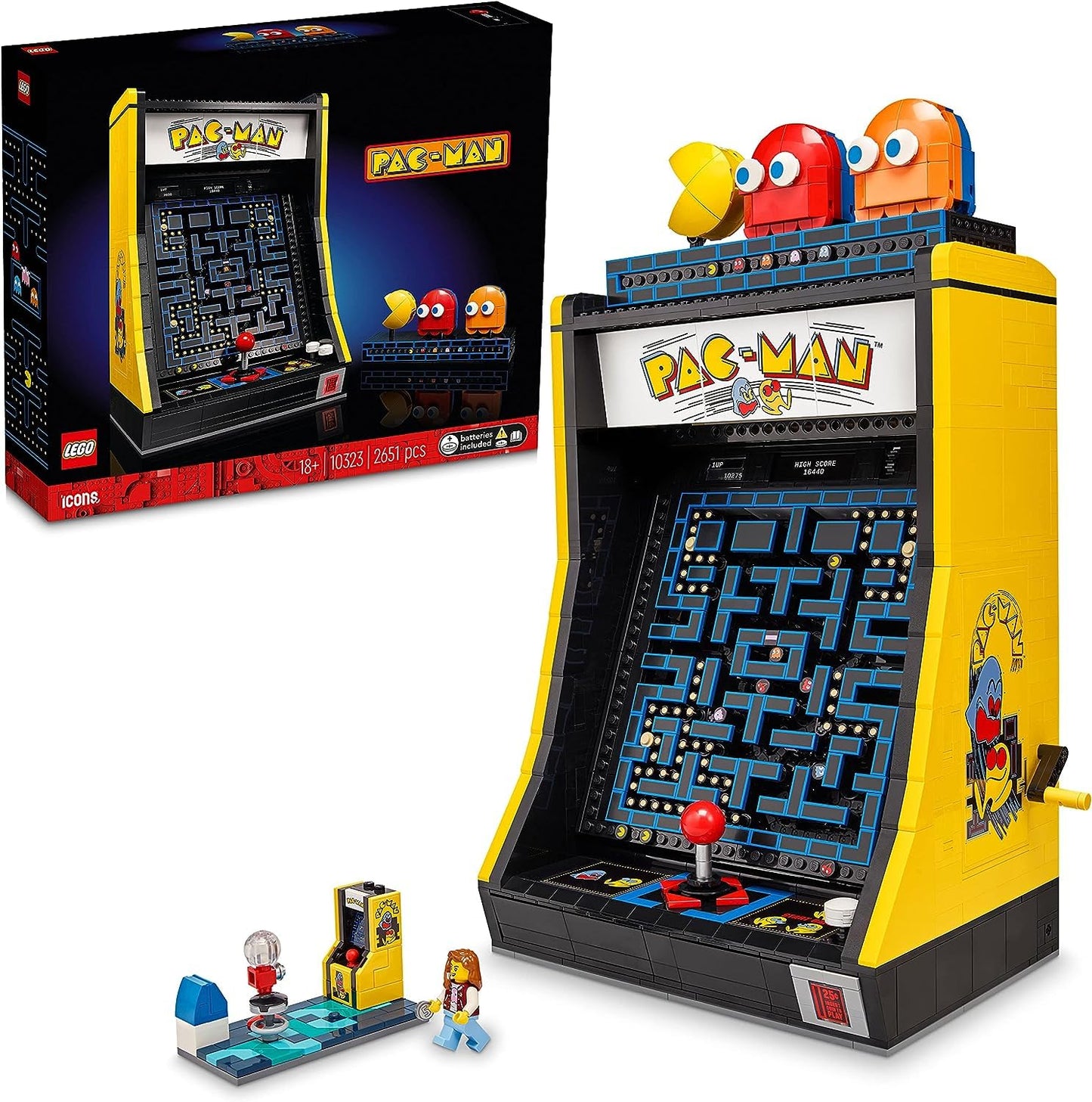 Lego Icons 10323 - PACMAN Arcade, Multicolor