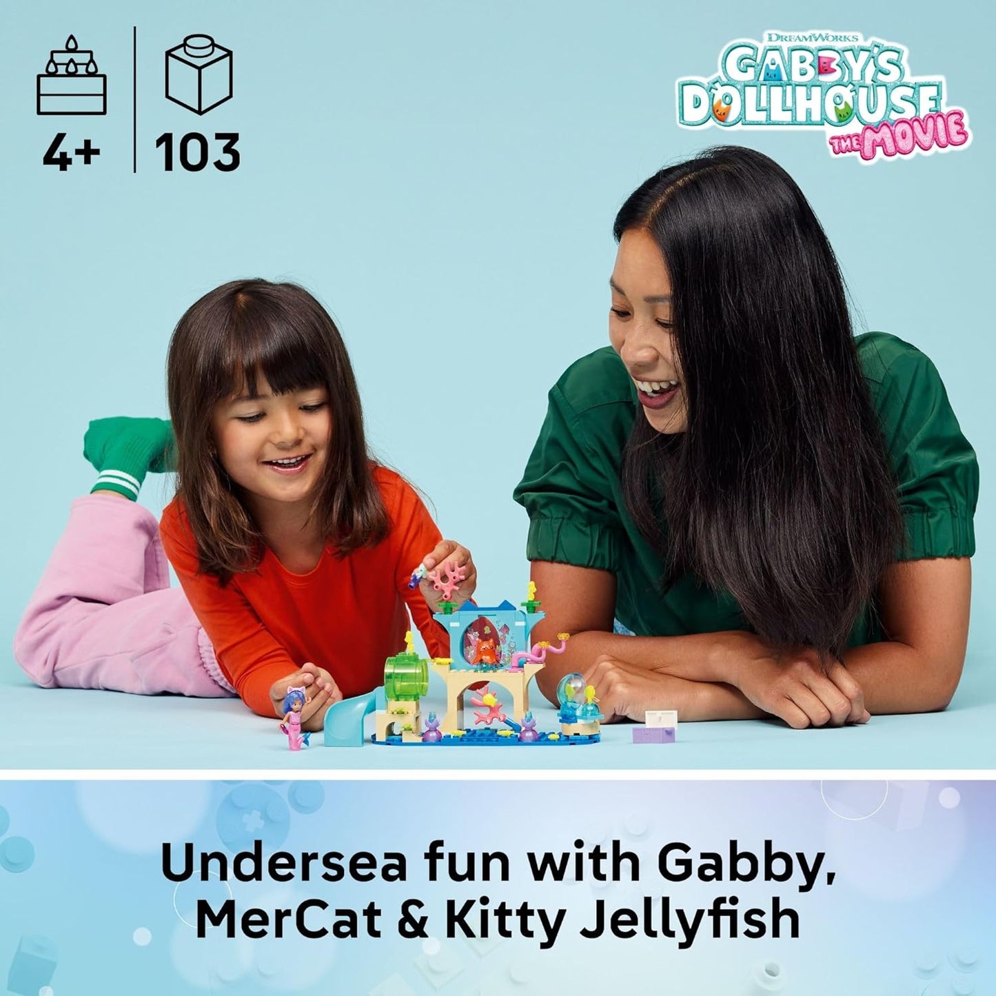 LEGO Gabby’s Dollhouse Mermaid Gabby’s Aquarium Adventure Building Blocks