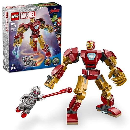 LEGO Marvel Iron Man Mech vs. Ultron Buildable Super Hero 76307