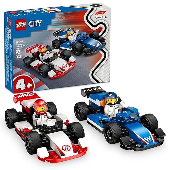 LEGO City F1 Williams Racing & Haas F1 Race Cars  60464