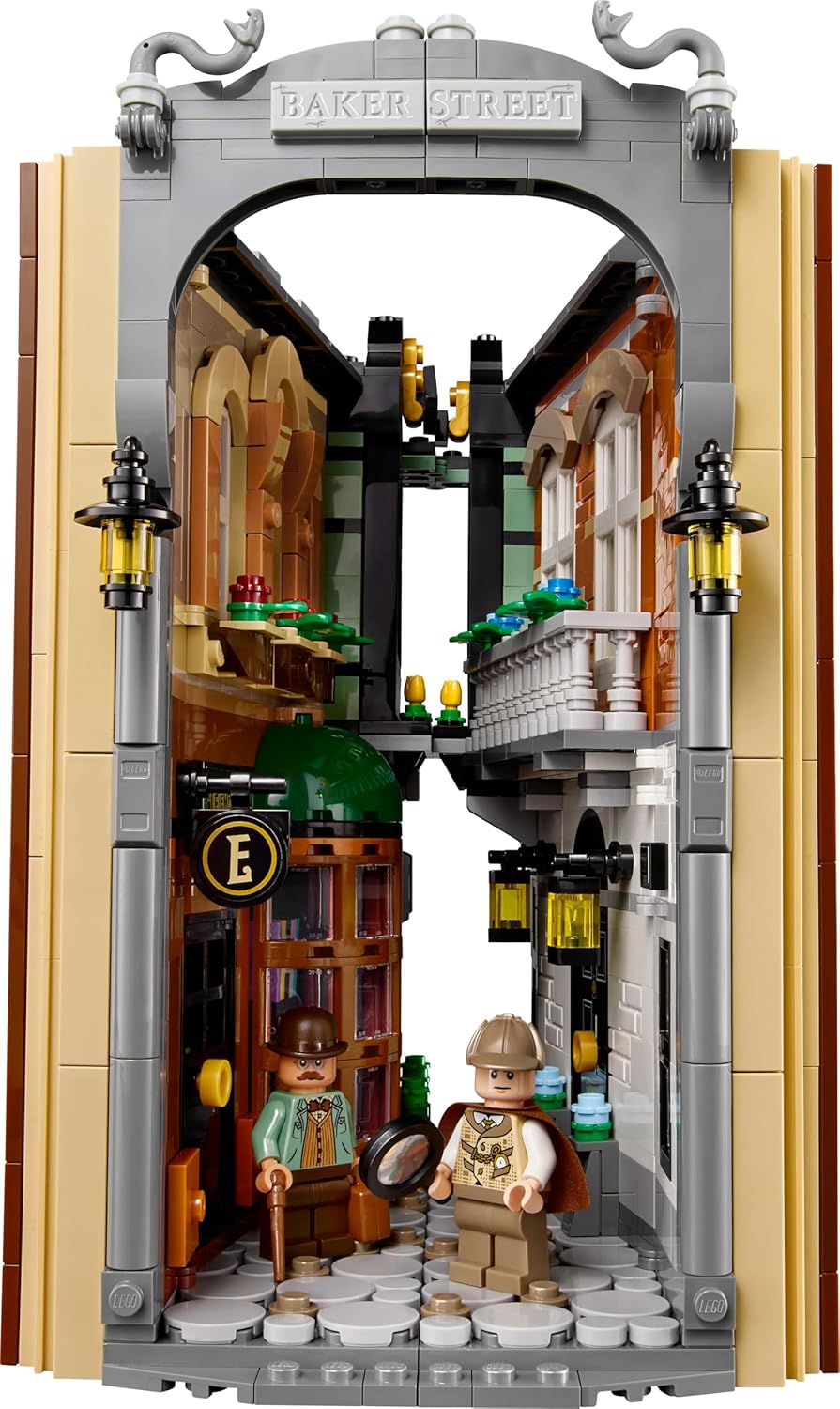 LEGO Icons Sherlock Holmes: Book Nook Kit, Bookshelf Décor Building Set 10351 Building Blocks