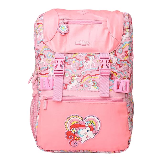 SMIGGLE FOLDOVER PINK UNICORN BAGS