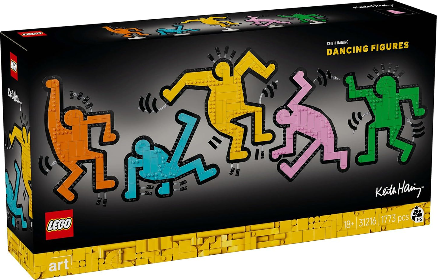 LEGO Art Keith Haring – Dancing Figures Living Room Decor 31216 Building Blocks
