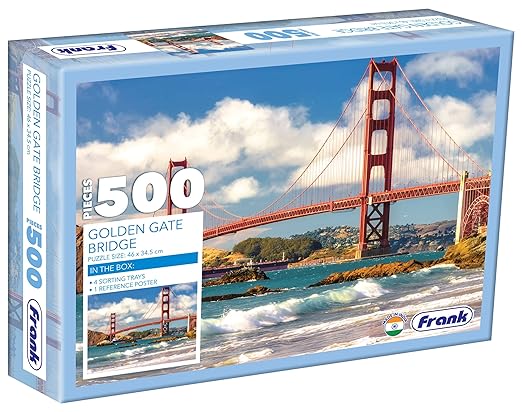 Frank Golden Gate Bridge 500 Piece Jigsaw Puzzle for Adults