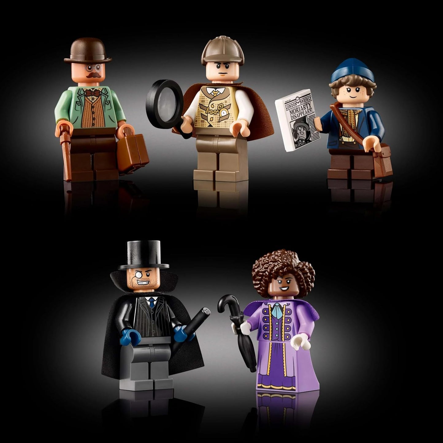 LEGO Icons Sherlock Holmes: Book Nook Kit, Bookshelf Décor Building Set 10351 Building Blocks