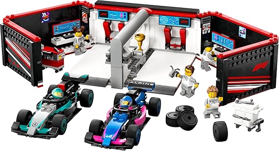 LEGO City F1 Garage & Mercedes-AMG & Alpine Cars 60444