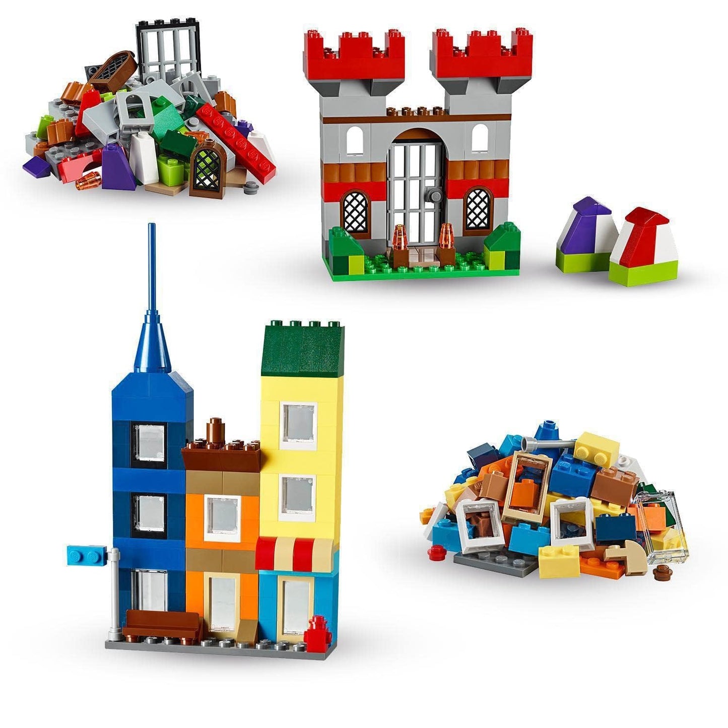 LEGO Classic Large Creative Brick Building Blocks for Kids (790 pcs) 10698, Multicolor