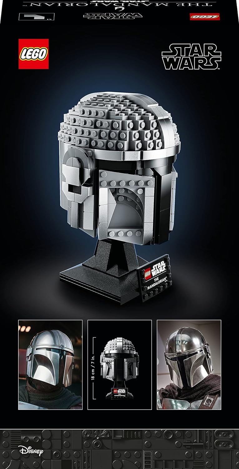 LEGO Star Wars The Mandalorian Helmet 75328 Building Kit (584 Pieces)