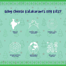 Kalakaram Christmas Cheer Craft Activity Box, Wonderful Mix of 6 Craft Activities to Celebrate Christmas Festival, DIY Hobby Craft Kit for Kids and Adults, Christmas Gift for Girls and Boys