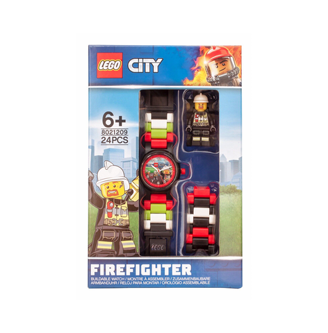LEGO® City Firefighter buildable watch with Lego Minifigure Bracelet