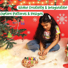 Kalakaram Christmas Ornaments Painting Kit, Creative and Cheerful Christmas Kit for Kids Ages 5 or More, Set of 15 Ornaments, Christmas Gift for Kids, Girls and Boys