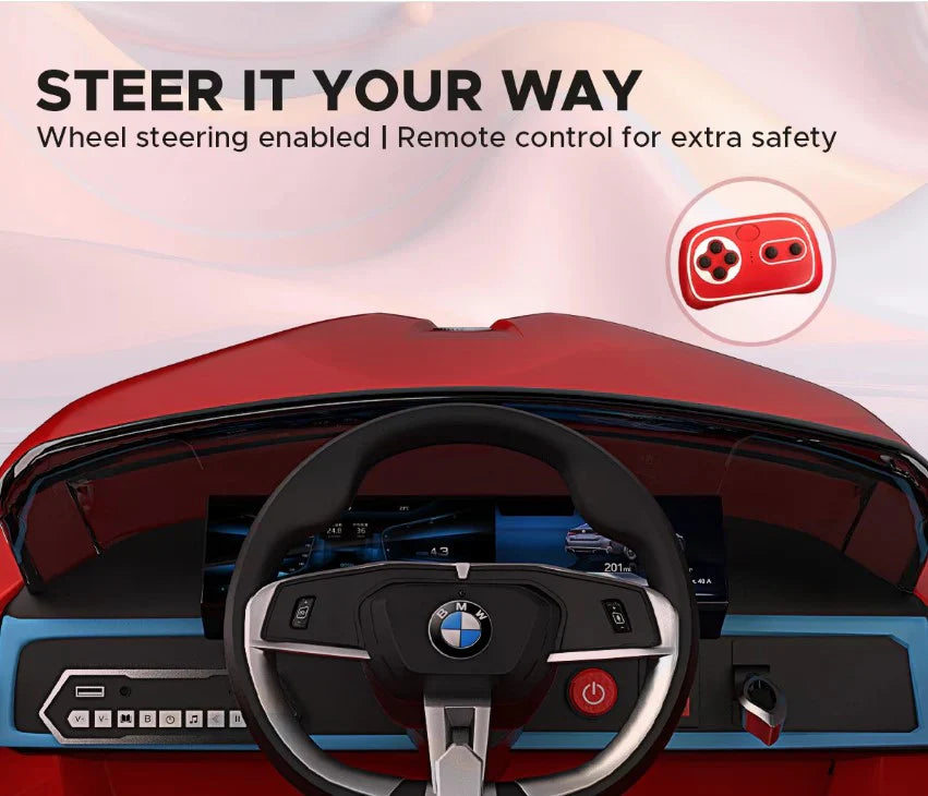 EMotorad BMW i4 Ride-On Car for Kids-(Red)