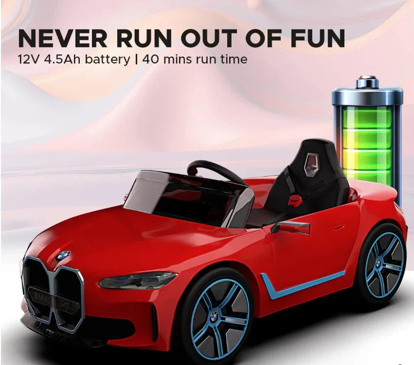 EMotorad BMW i4 Ride-On Car for Kids-(Red)