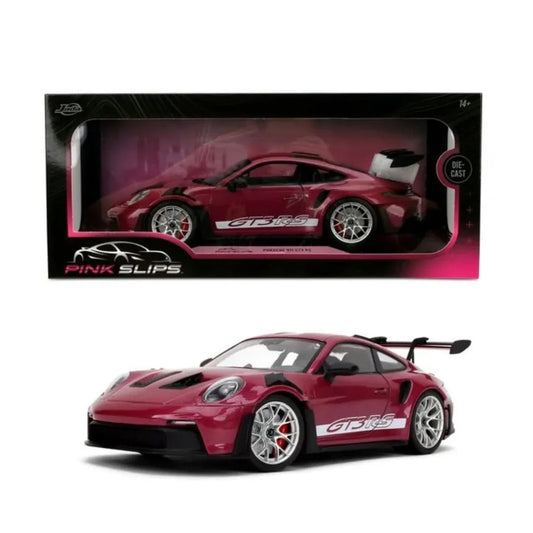 Jada Toys Pink Slips Porsche 911 (992) GT3 RS Ruby Star 1:18 Diecast Model Car