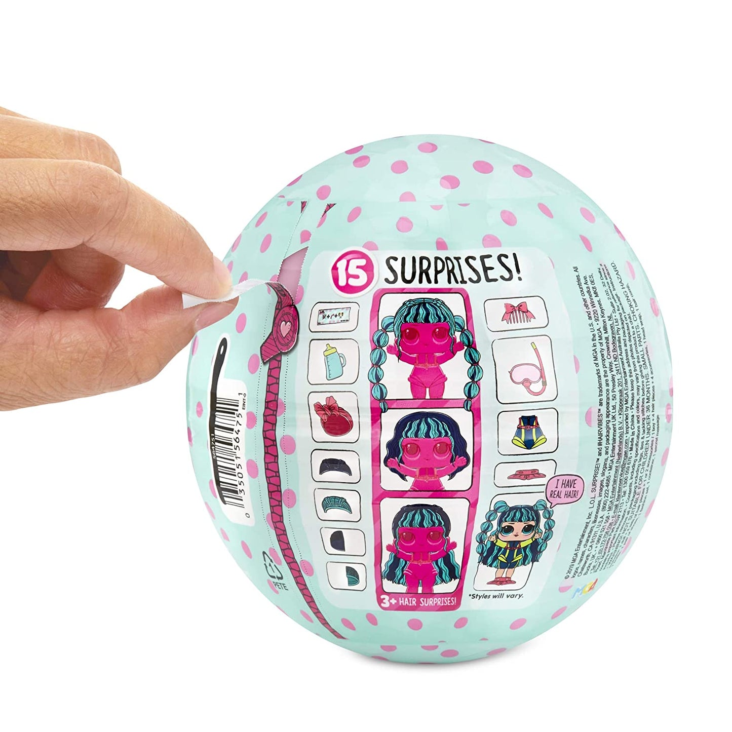 LOL Surprise! Hairvibes Dolls with 15 Surprises & Mix & Match Hairpieces
