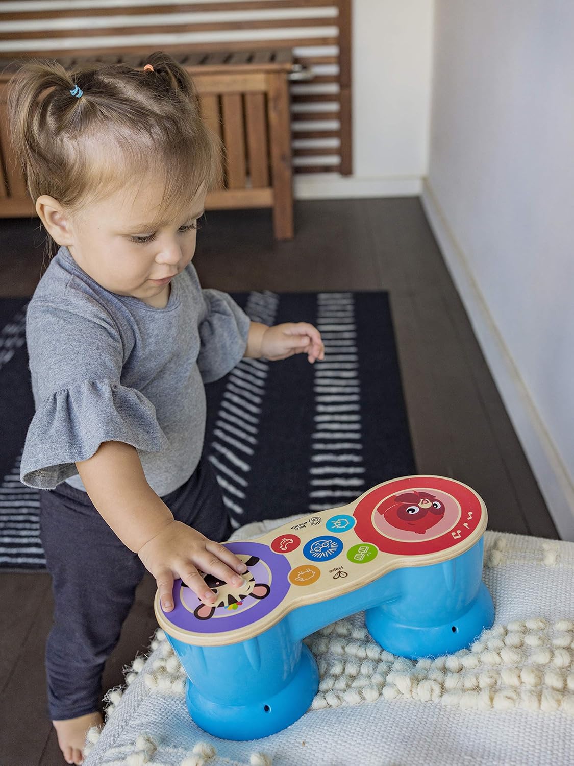 Baby Einstein Upbeat Tunes Magic Touch Wooden Drum Musical Toy