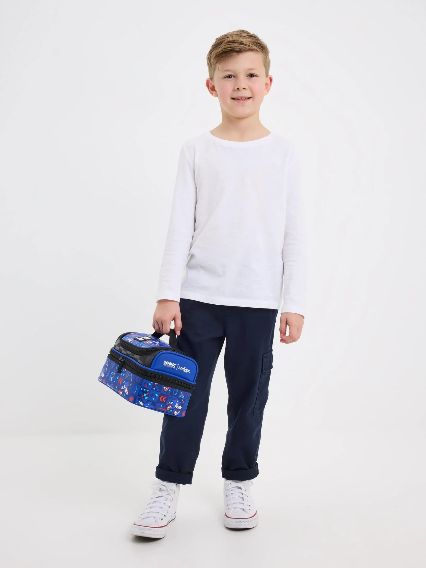 Smiggle Lunch Bag : Sonic The Hedgehog Double Decker 7 Inch For Kids