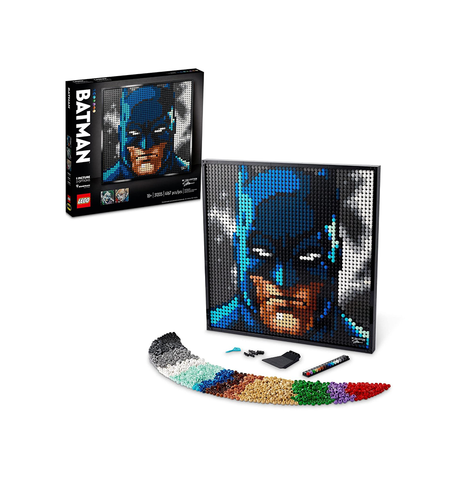 LEGO Art Jim Lee Batman Collection 31205 DC Comics Building Kit; Wall Decor Set for Fans of The Joker or Harley Quinn; A Gift for Adult Comic Book Fans (4,167 Pieces),Canvas, Multicolor