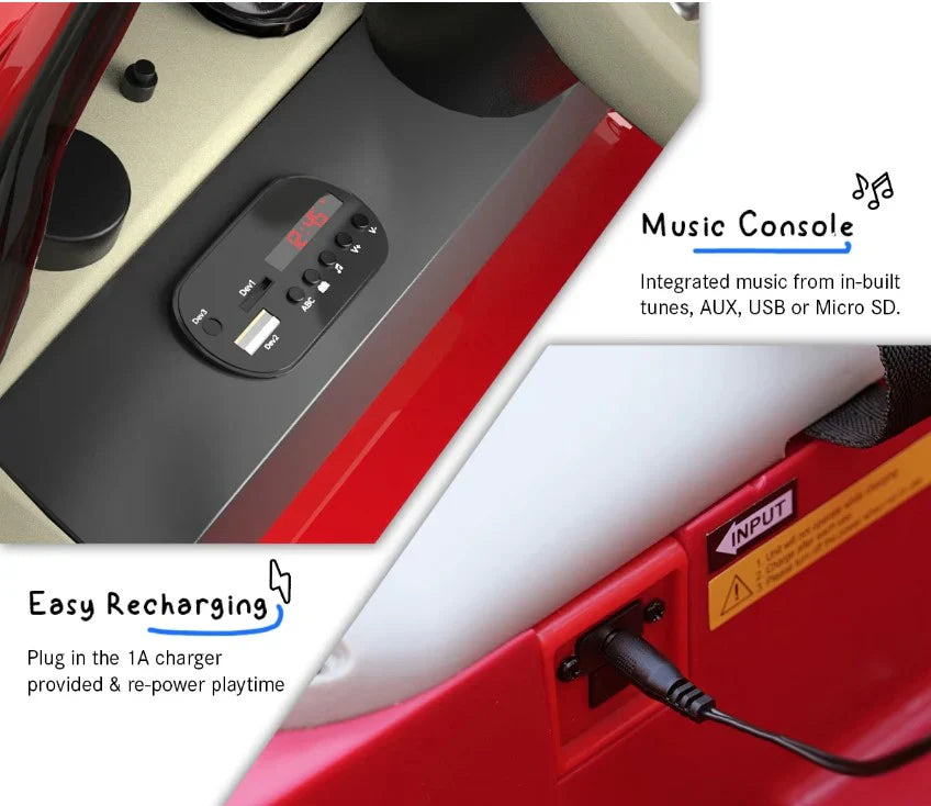 EMotorad: BENTLEY Ride-On Car for Kids-(Red)