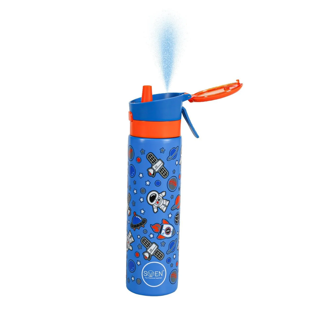 Insulated Stainless Steel Mist / Spray Bottle for kids , 600 ML , SPACE
