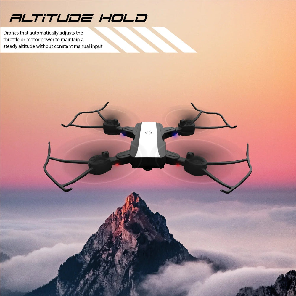 Electrobotic Quad V18 Dual Camera | Position Locking Drone- White