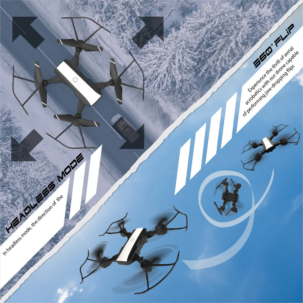 Electrobotic Quad V18 Dual Camera | Position Locking Drone- White