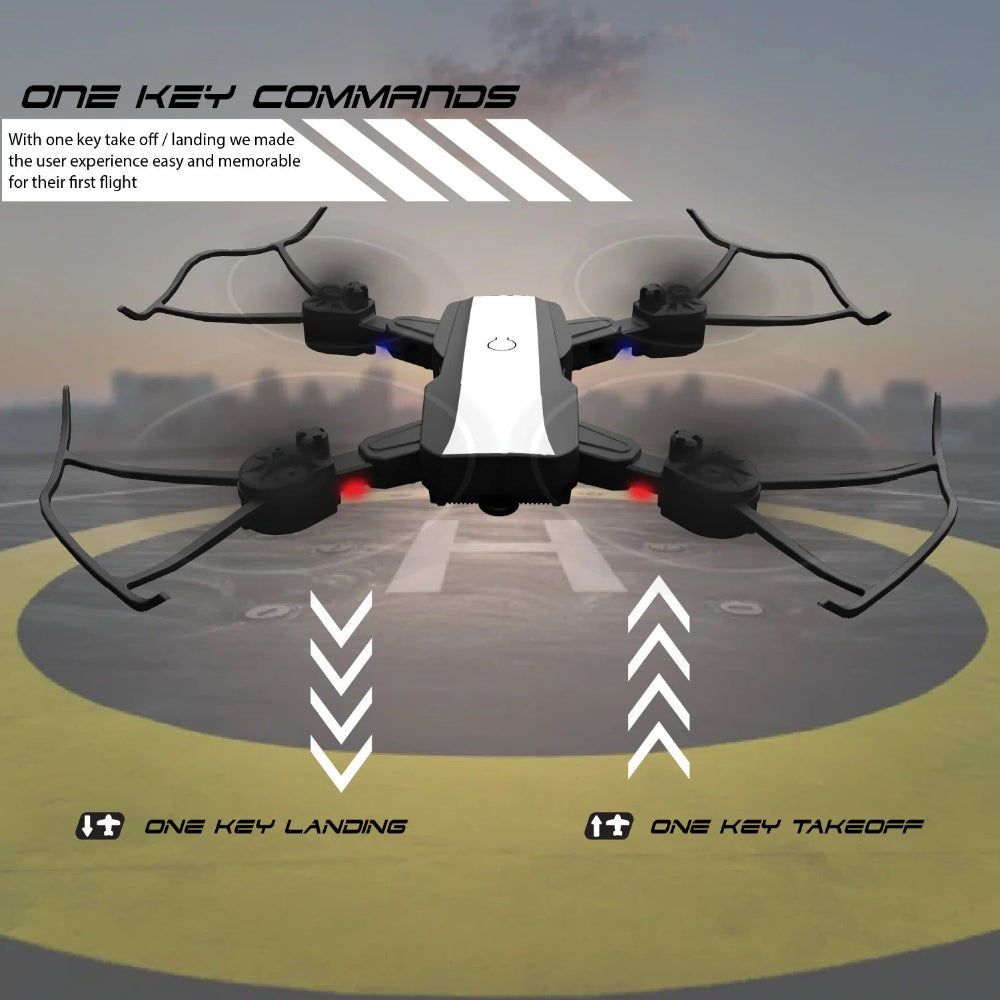 Electrobotic Quad V18 Dual Camera | Position Locking Drone- White