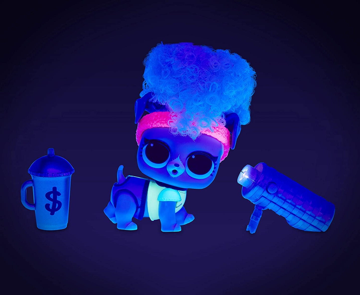 LOL Surprise! Lights Pets with Real Hair & 9 Surprises Including Black Light Surprises