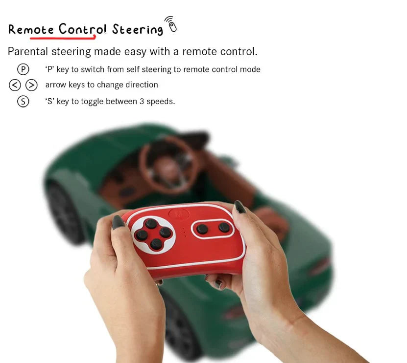 EMotorad: BENTLEY Ride-On Car for Kids-(Green)