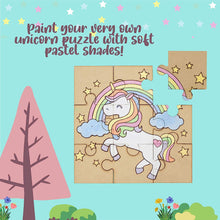 Kalakaram Paint Your Own Unicorn Wooden Puzzle Set, Kids Painting Kit for 4 Year Old, Painting Puzzle for Kids with All Supply, Paint and Assemble Puzzle Kit for Kids, DIY Painting Kit, Gift for Kids