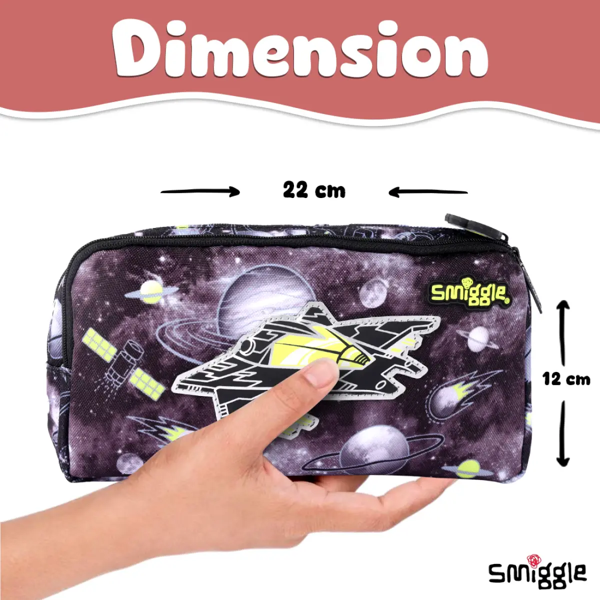 Smiggle Space Aircraft Pouch