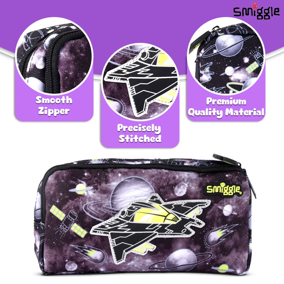 Smiggle Space Aircraft Pouch