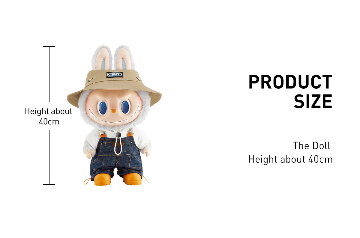 Big Size 40 Cm Labubu , THE MONSTERS FALL IN WILD SERIES-Vinyl Plush Doll