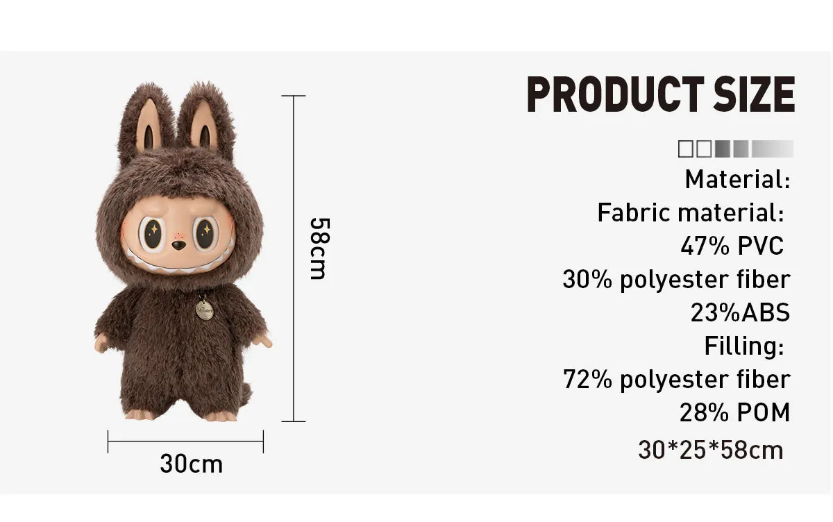 Big Size 2 Feet Labubu , Zimomo THE MONSTERS - I FOUND YOU