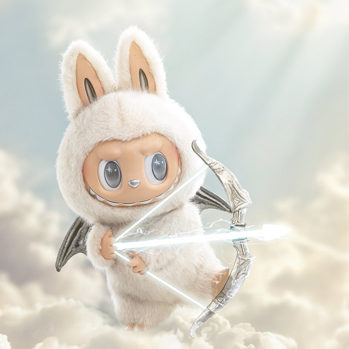 Big size 2 Feet Labubu , Zimomo THE MONSTERS - ANGEL IN CLOUDS