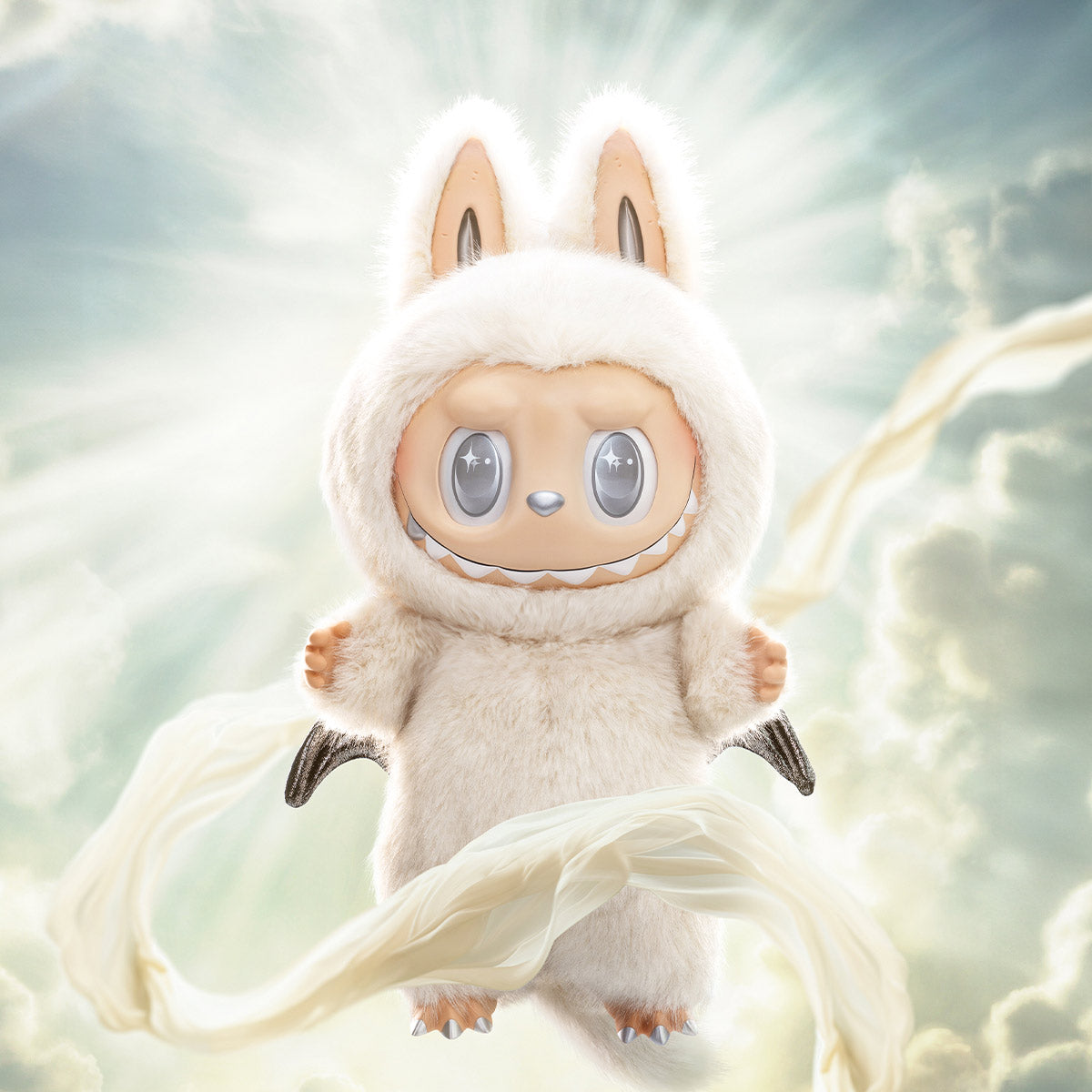 Big size 2 Feet Labubu , Zimomo THE MONSTERS - ANGEL IN CLOUDS