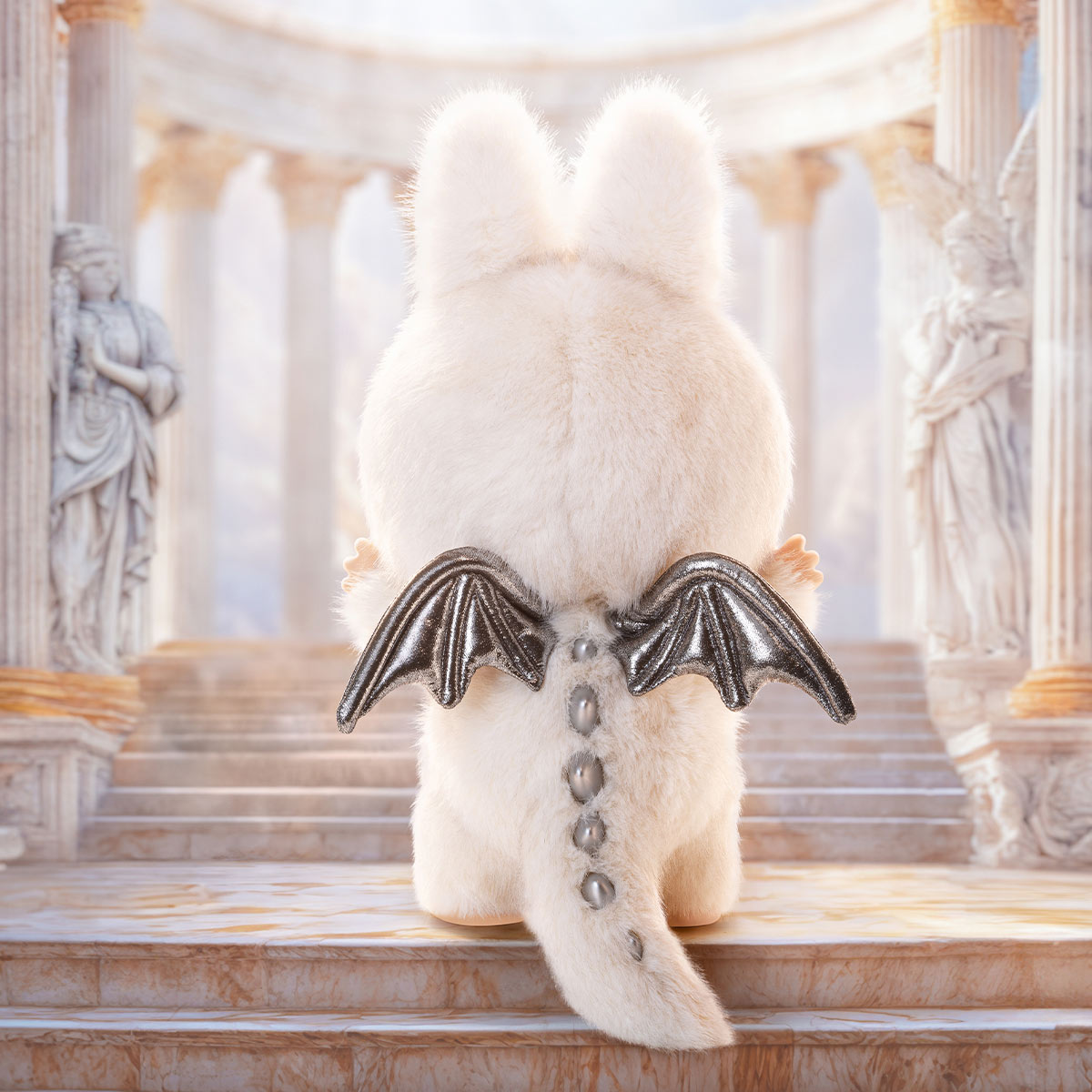Big size 2 Feet Labubu , Zimomo THE MONSTERS - ANGEL IN CLOUDS