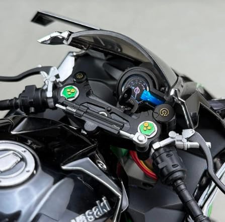 Metal Kawasaki H2R Model with Smoke and Light 1:6 Scale, Black