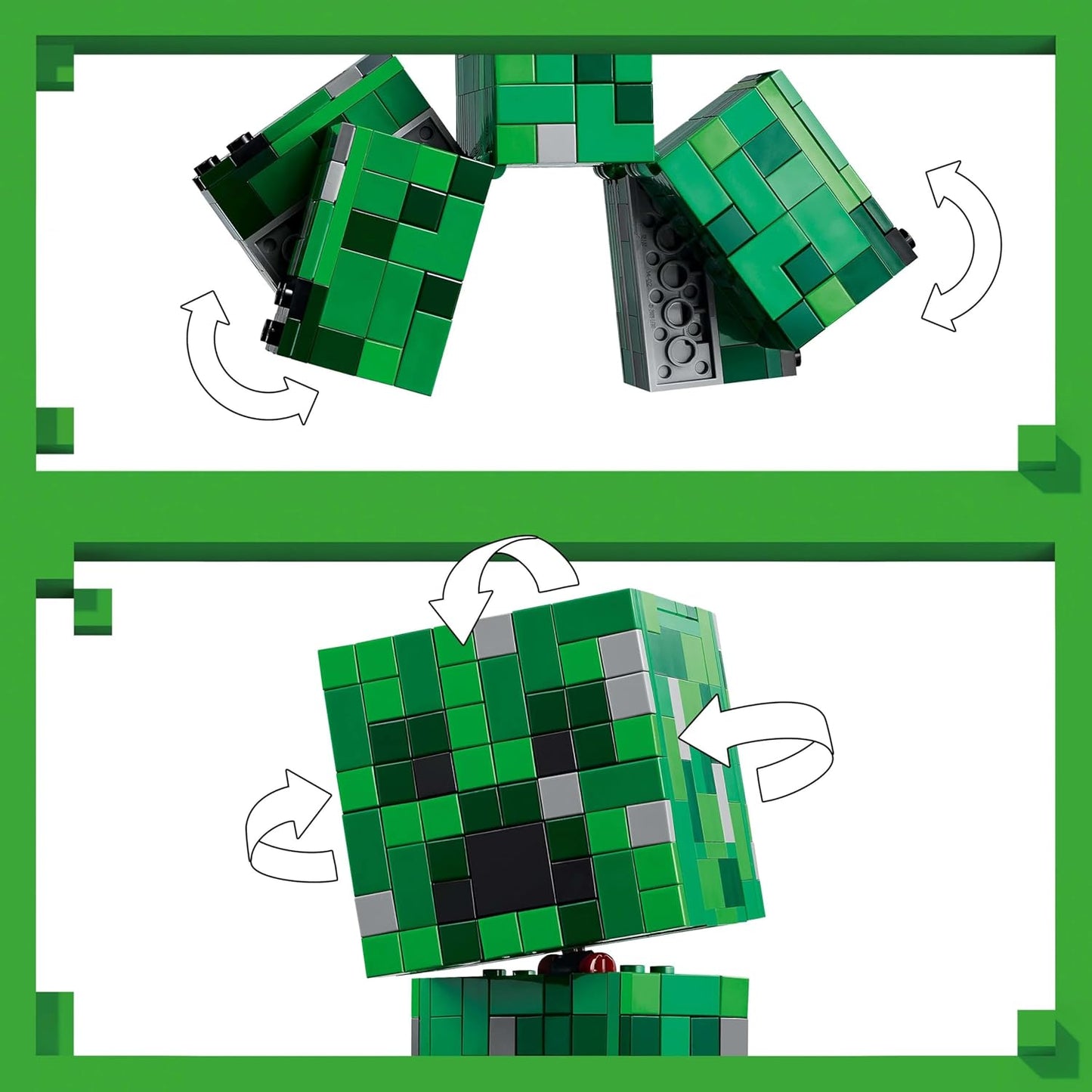 LEGO Minecraft The Creeper Gamer Decor and Action Figure Building Toy 21276