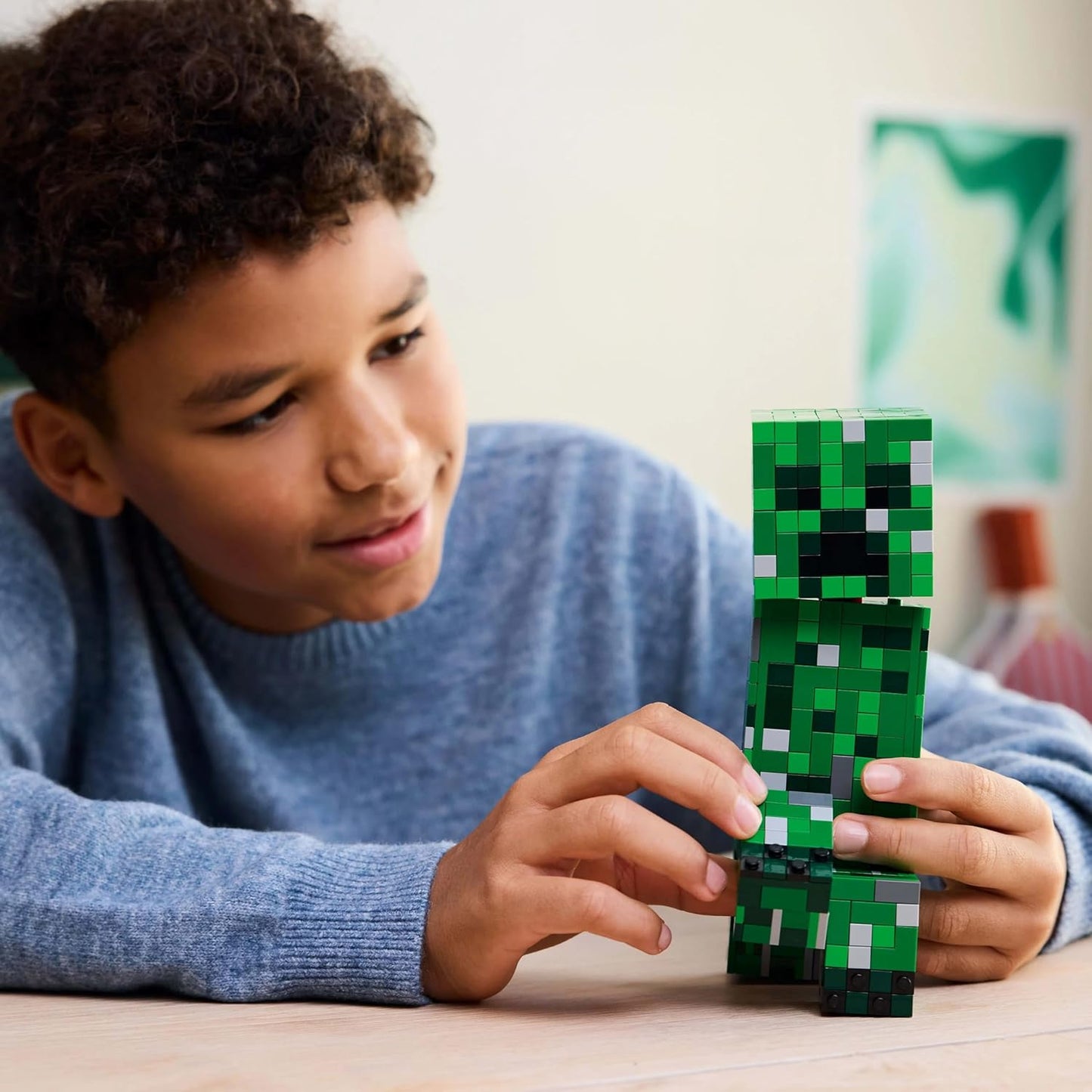 LEGO Minecraft The Creeper Gamer Decor and Action Figure Building Toy 21276