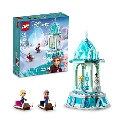 LEGO ǀ Disney Anna and Elsa’s Magical Carousel 43218 Building Toy Set (175 Pieces)