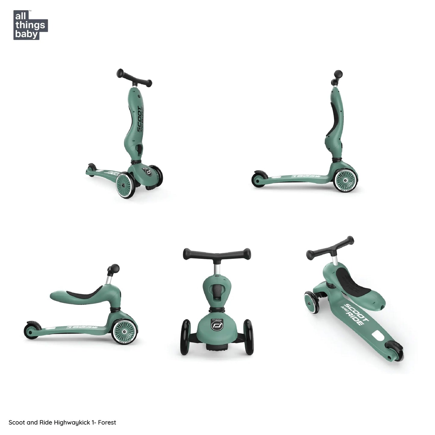 Scoot and Ride Highwaykick 1 , Scooter For Kids - Forest